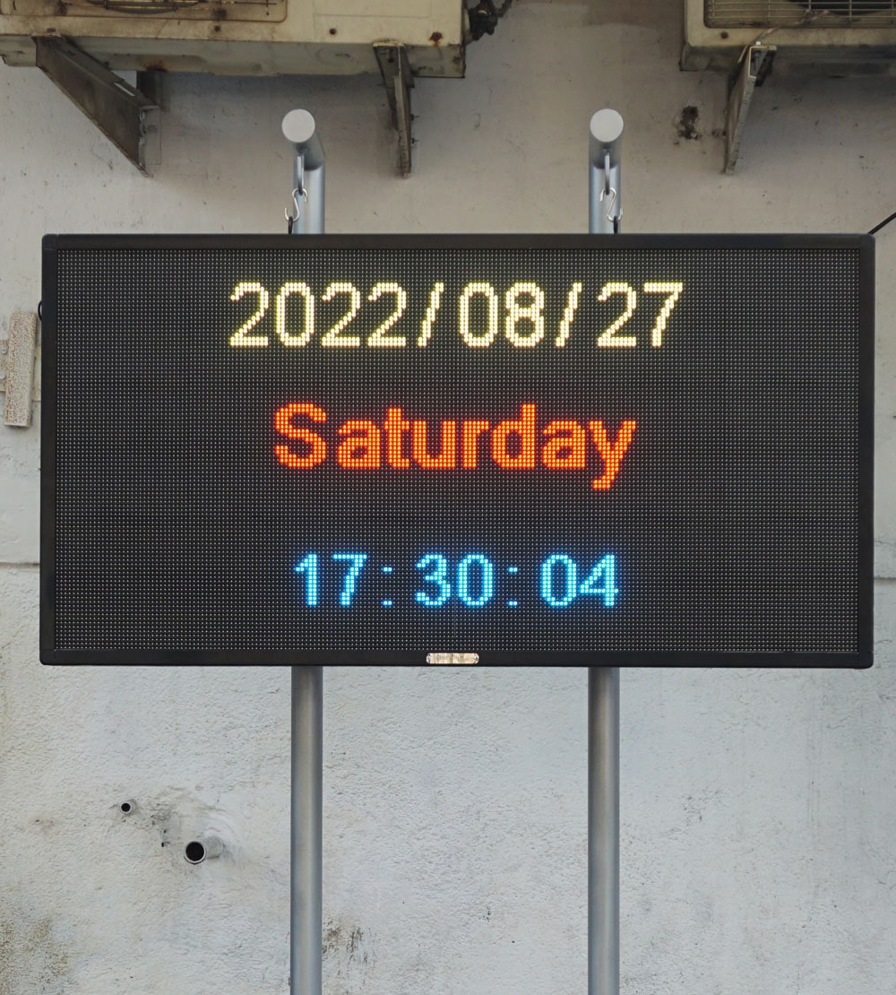4 x 2 ft Pollution Parameter Display Board P6 Outdoor Industry Air Quality Display