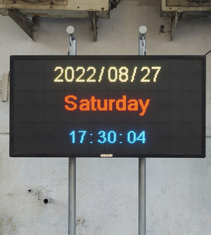 4 x 2 ft Pollution Parameter Display Board P6 Outdoor Industry Air Quality Display